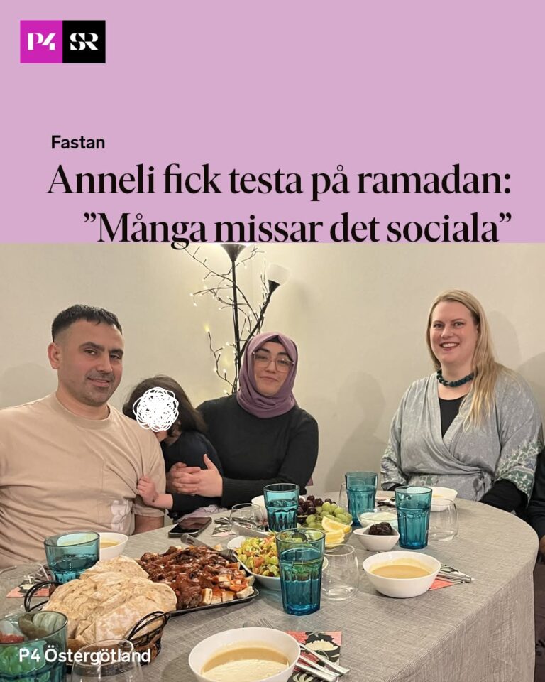Demircan-familjen öppnar sitt hem under Ramadan – uppmärksammas av Sveriges Radio – P4 Östergötland